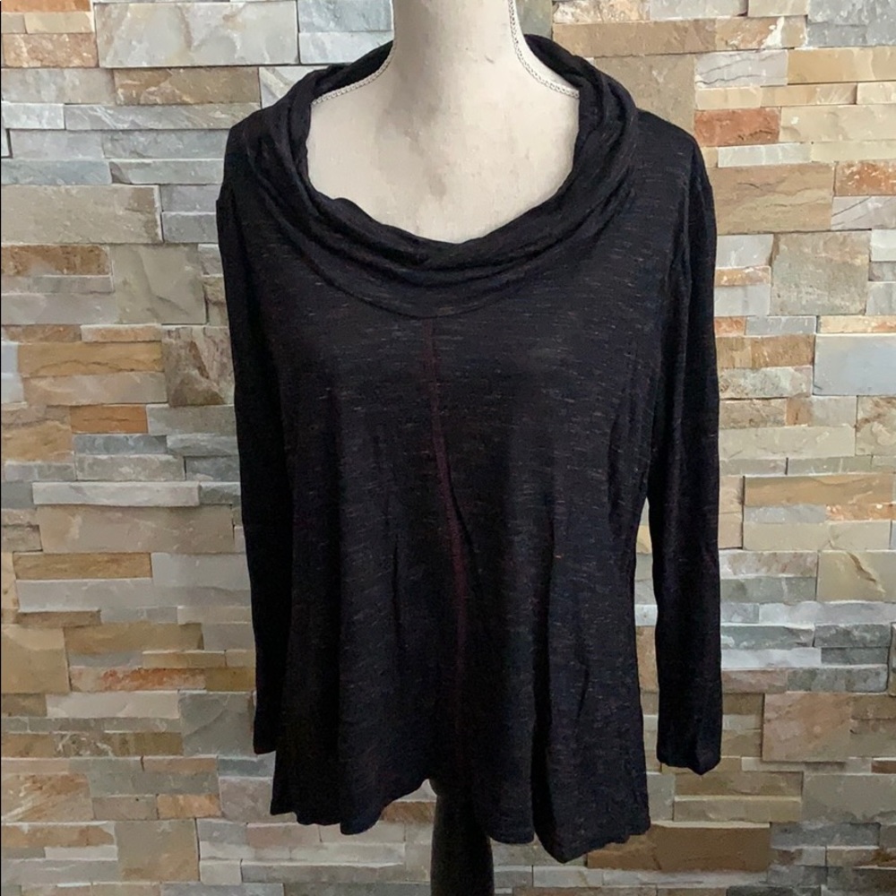 Carol Rose long sleeve scoop turtle neck top